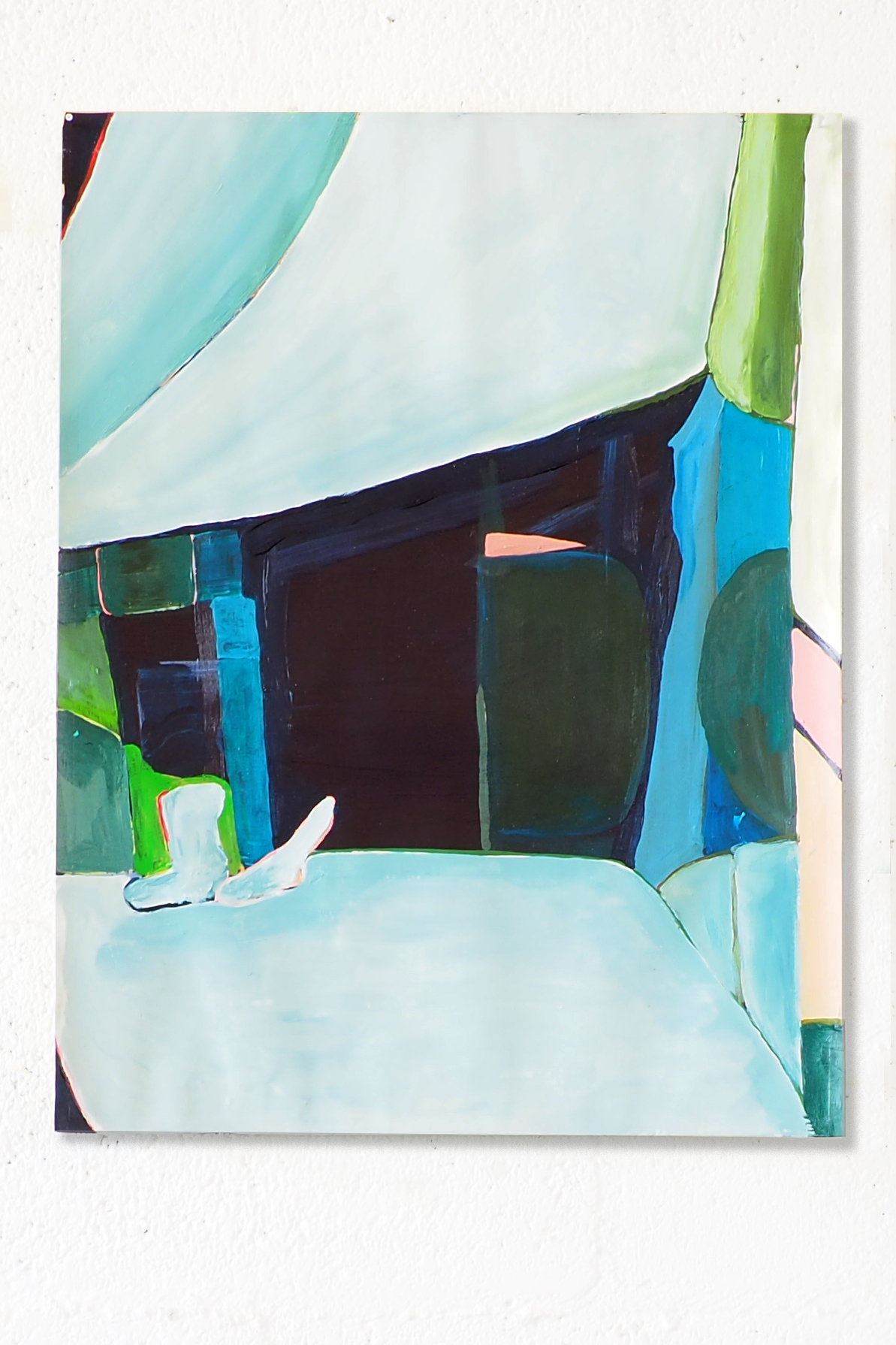 Interior nr. 086 Dimensions 40 cm x 60 cm Materials: acrylic on paper Year 2020